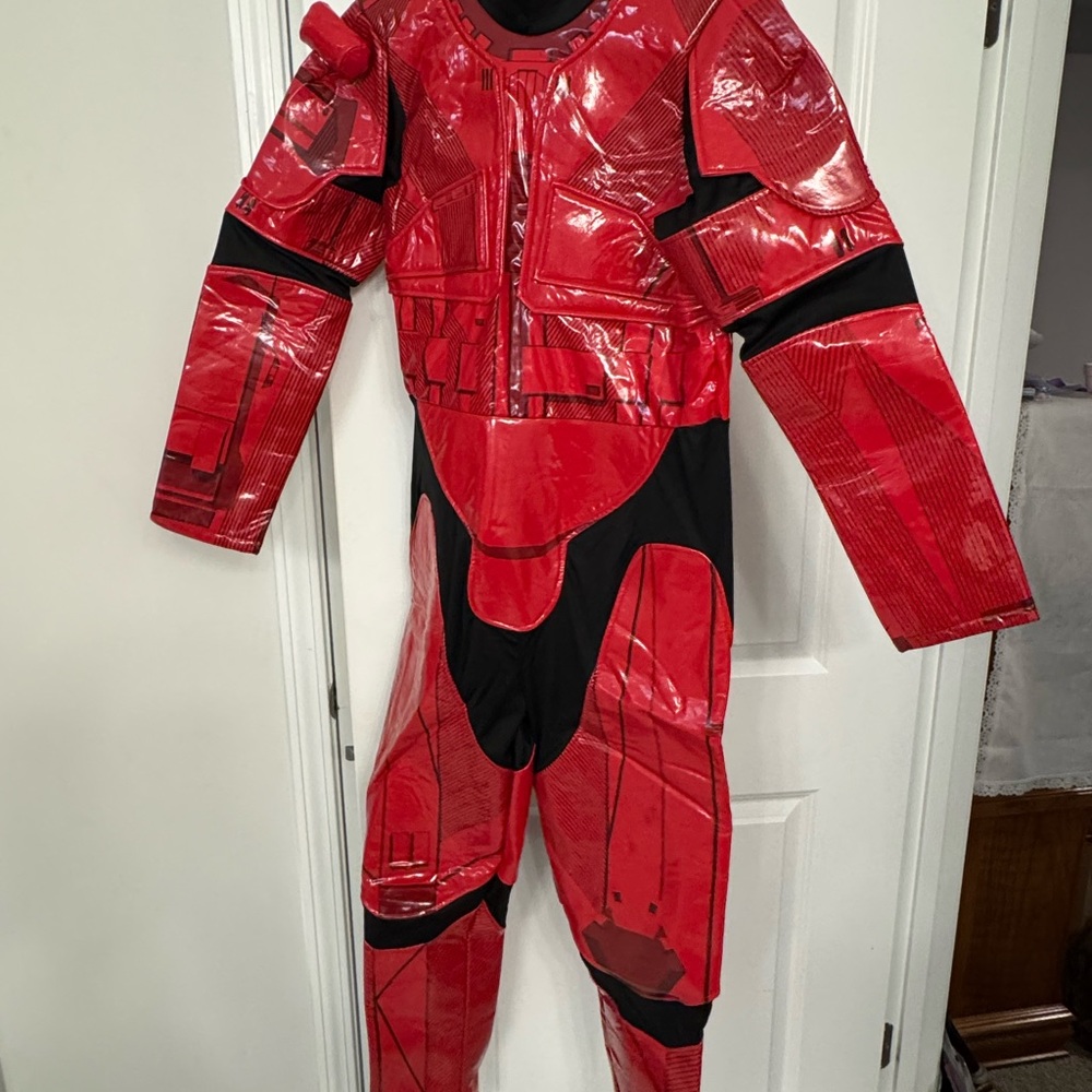 Red Storm Trooper Costume Size kids 13 - Picture 6 of 7